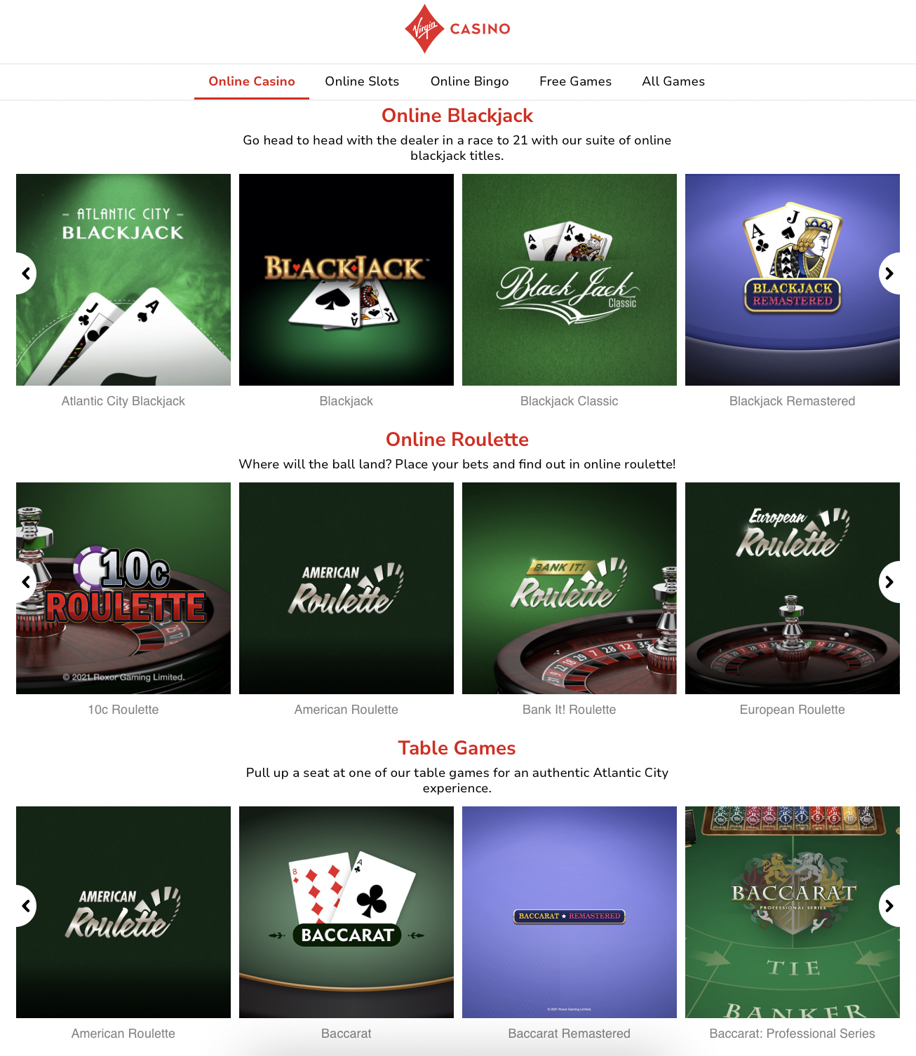 Virgin Online Casino Review