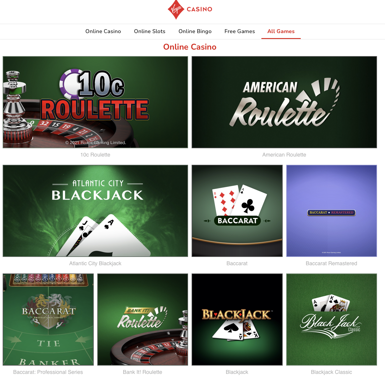 Virgin Online Casino Winner