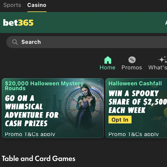 Bet365 online casino review