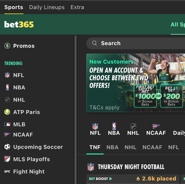 Bet365 Online SportsBook Review