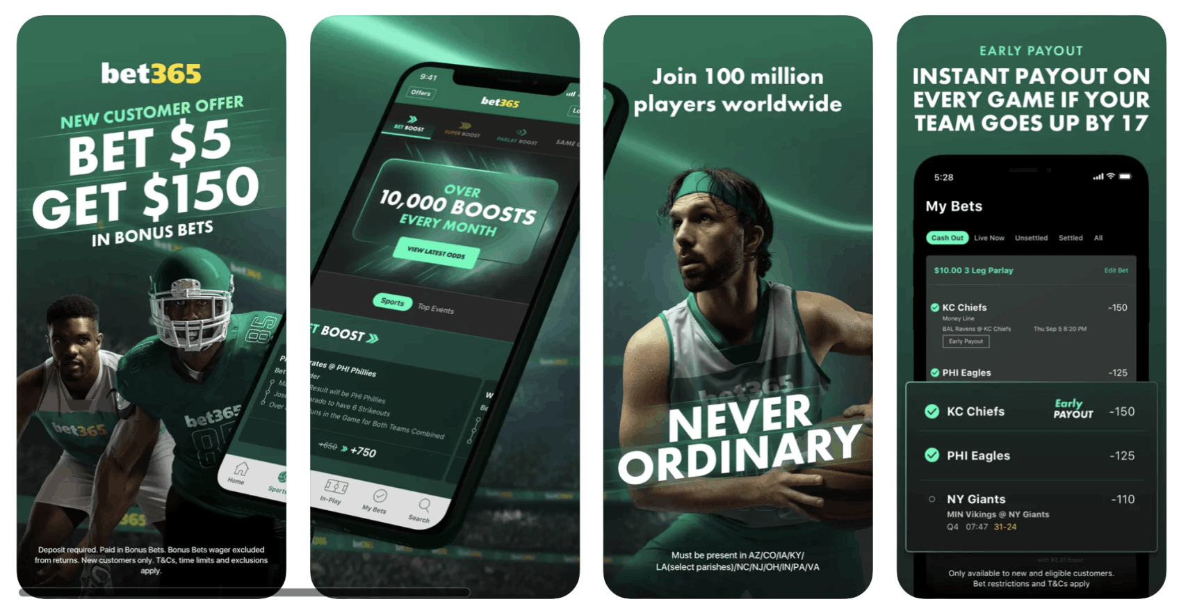 Bet365 mobile app screenshot